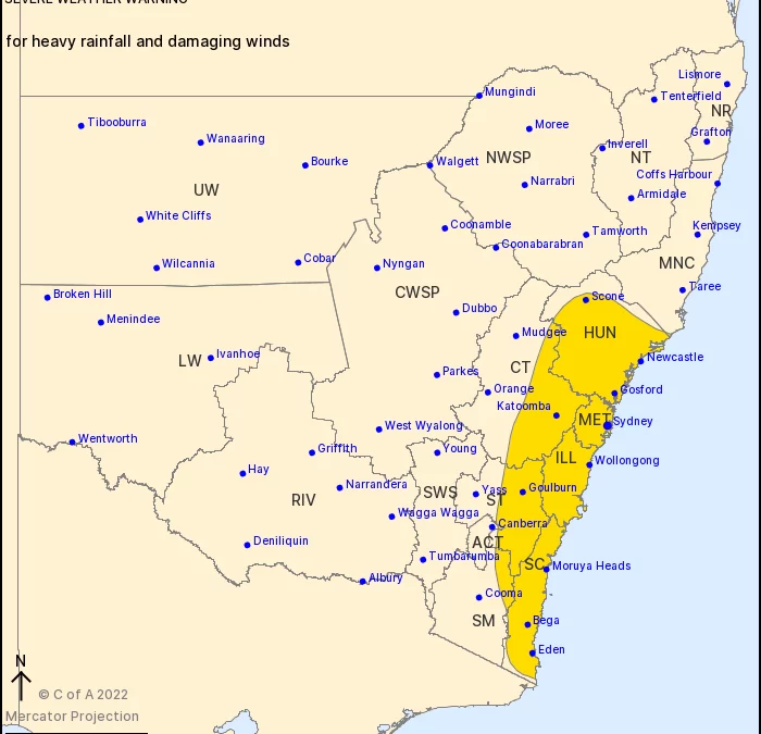 BOM RED ALERT ISSUED 11.08am Tuesday