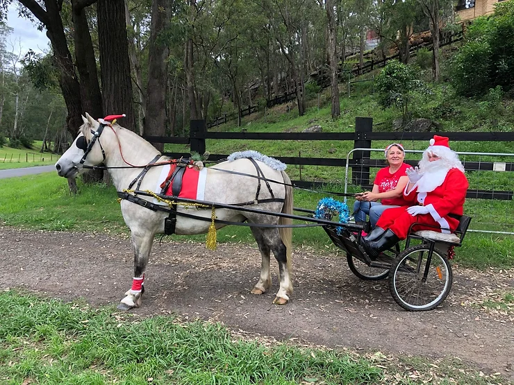 Santa visits families at Upper Colo and Colo Heights to bring some much-needed festive cheer