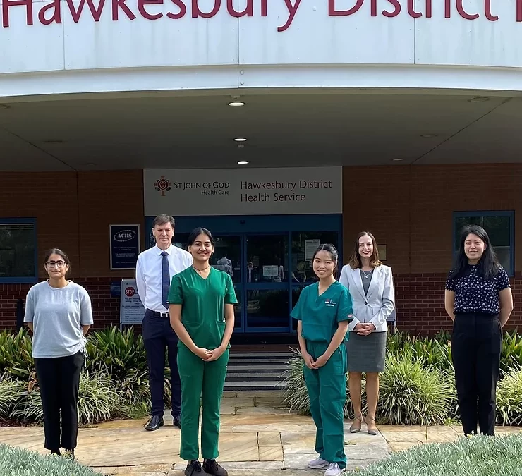 Class of 2022 – four new medical interns welcomed at Hawkesbury Hospital today