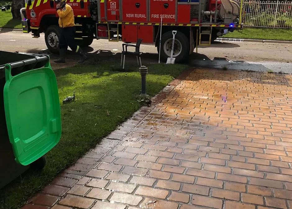 Fire and Rescue Strike Teams and RFS crews help with Hawkesbury’s clean up