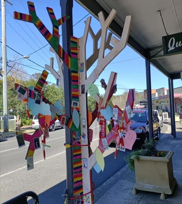 Kurrajong’s Positivity Tree blossoms with messages of hope to inspire the community